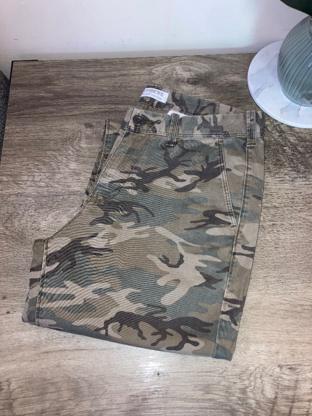 EXPRESS Skinny Fit Hayden Army Fatigue Pants, 28 X 30